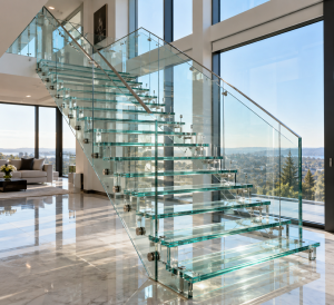 glass stairs