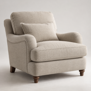 upholstered armchair